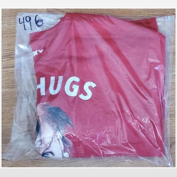 New Chucky Red Sweatshirt Graphic Print Top - Picture 9 of 9